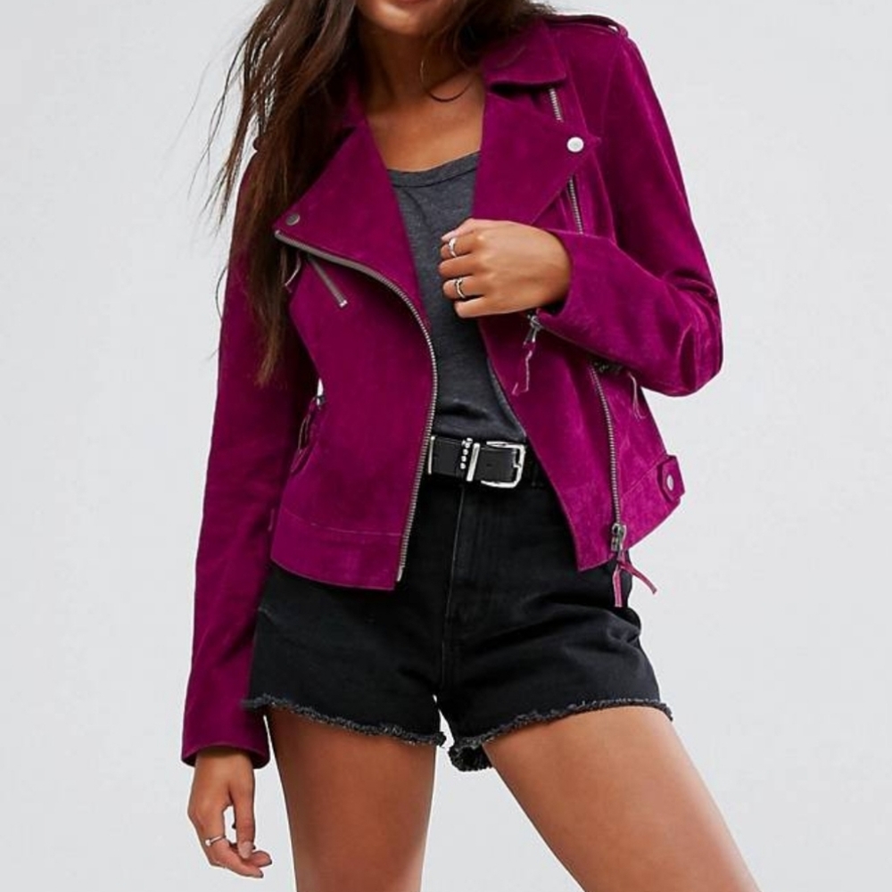 ASOS Suede Biker Jacket